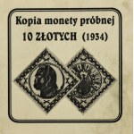 OFFICIAL COPY, Pilsudski Sagittarius Sample, 10 zloty 1934