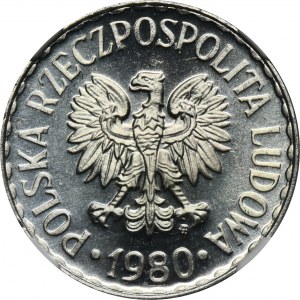 1 złoty 1980 - NGC MS65