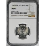 50 groszy 1965 - NGC MS65