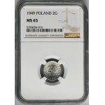 2 Pfennige 1949 - NGC MS65