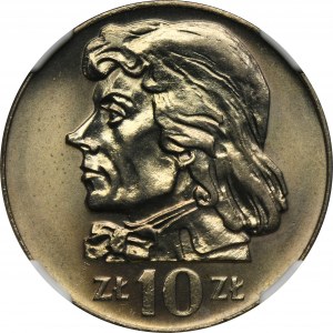 10 złotych 1970 Kościuszko - NGC MS65