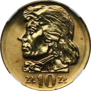 10 gold 1973 Kosciuszko - NGC MS64