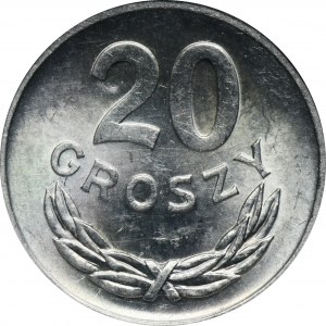 20 Groszy 1973 - ohne Münzzeichen - RARE