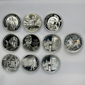 Zestaw, 10 złotych 2002-2003 (10 szt.)