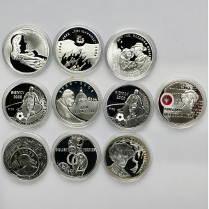 Zestaw, 10 złotych 2004-2011 (10 szt.)