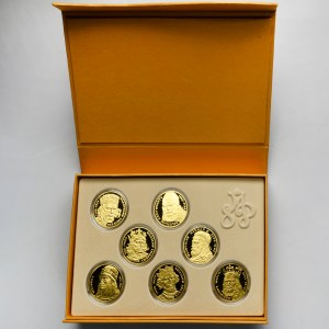 Satz, Schatzkammer der Polnischen Münze, Königliche Sammlung, Piasten, Medaillen (7 Stk.)
