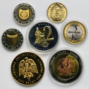 Set, Medals and coins from Europe (7 pcs.)