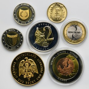 Zestaw, Medale i monety z Europy (7 szt.)