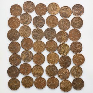 Set, 1 penny 1938 (42 pieces).