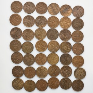 Set, 1 penny 1938 (42 pieces).
