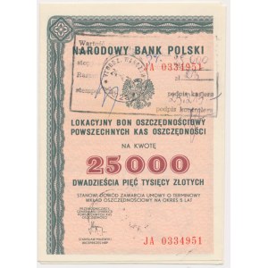 NBP, Bon lokacyjny na 25.000 złotych 1979