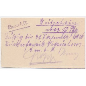Niezychowo, 10 fenigów 1916