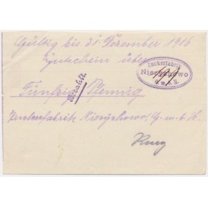Niezychowo, 50 fenig 1916