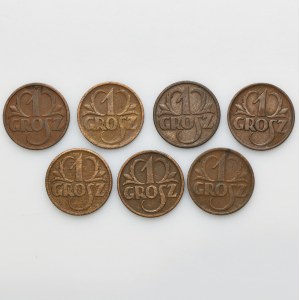 Set, 1 penny 1925 - 1936 (7 pcs.) - better vintages