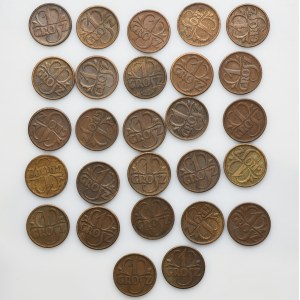 Set, 1 penny 1938 (27 pieces).