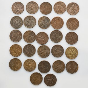 Set, 1 penny 1938 (27 pieces).