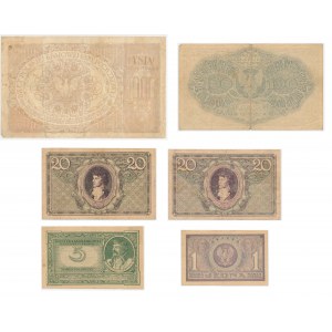 Set, 1-1,000 marks 1919 (6 pieces).