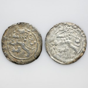 Set, Bohemia, Karl IV, Prague groschen Kuttenberg (2 pcs.)