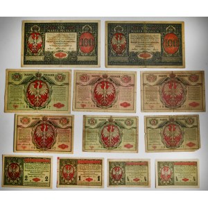 Set, 1/2 - 100 marks 1916 (13 pcs.)