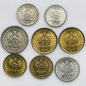 Set, Pennies 1991-1992 (8 pieces).