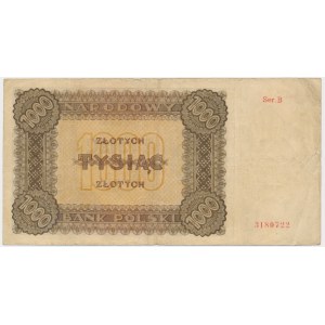 1,000 zloty 1945 - B -.