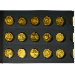 Zestaw, Klaser z polskimi monetami głównie Gold Nordic (94 szt.)