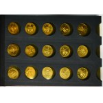 Set, Cluster with Polish coins mainly Gold Nordic (94 pieces).