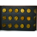 Zestaw, Klaser z polskimi monetami głównie Gold Nordic (94 szt.)