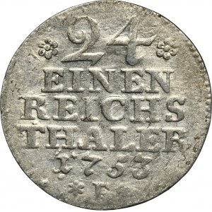 Deutschland, Königreich Preußen, Friedrich II, 1/24 Thaler Magdeburg 1753 F