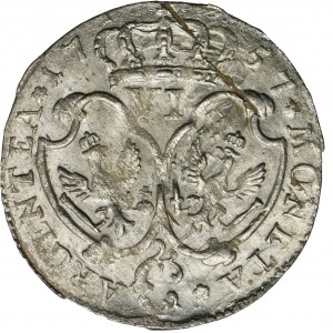 Niemcy, Królestwo Prus, Fryderyk II, Szóstak Kleve 1757 C