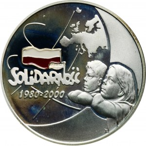 10 zloty 2000 20th anniversary of NSZZ Solidarity.