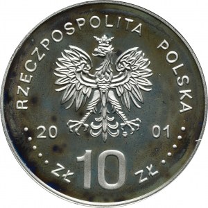 10 złotych 2001 Jan III Sobieski - popiersie