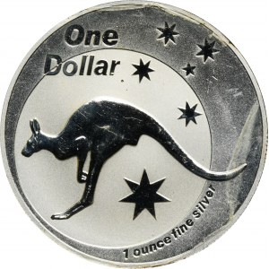 Australia, Elizabeth II, 1 Dollar Canberra 2005 Australian kangaroo
