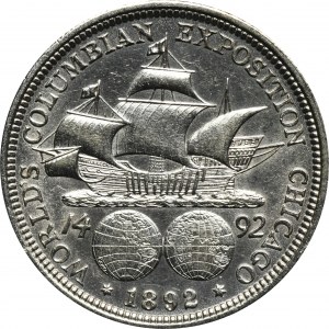 USA, 1/2 Dollar Philadelphia 1892 - Kolumbianische Ausstellung in Chicago