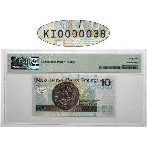 10 gold 1994 - KI 00000038 - PMG 65 EPQ - low number.
