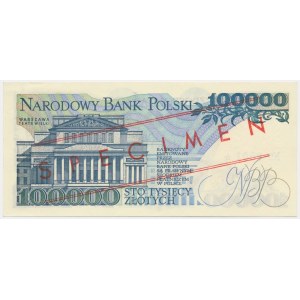 100,000 PLN 1990 - MODEL - A 0000000 - No. 0501 -.