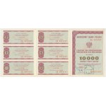 NBP, Deposit voucher for 10,000 zloty 1986.
