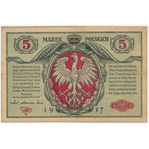 5 marks 1916 - General - Tickets - A -.