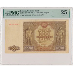 1.000 Zloty 1946 - Wb. - PMG 25 - SELTEN