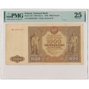 1.000 złotych 1946 - Wb. - PMG 25 - RZADKI