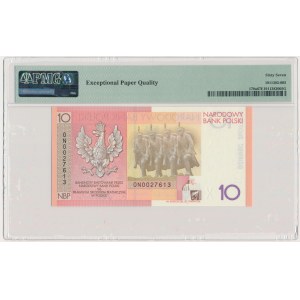 10 złotych 2008 - 90. Rocznica Odzyskania Niepodległości - PMG 67 EPQ