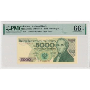 5.000 złotych 1982 - CC - PMG 66 EPQ