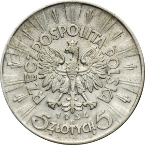 Pilsudski, 5 Zloty 1934