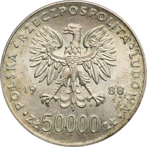 50.000 złotych 1988 Piłsudski