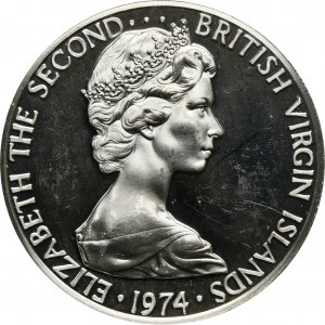 Virgin Islands, Elizabeth II, 1 Dollar 1974
