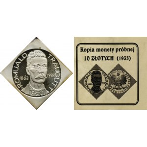 OFFIZIELLE KOPIE, Muster Traugutt, 10 Zloty 1933