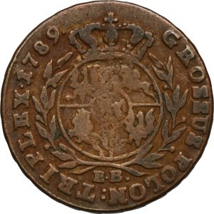 Poniatowski, 3 Groschen Warsaw 1789 EB