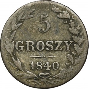 5 groszy Warschau 1840 MW