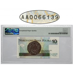 10 złotych 2012 - AA - PMG 67 EPQ