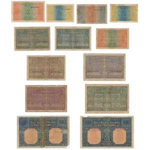 Set, 1/2 mark - 100 marks 1916 (12 pieces).